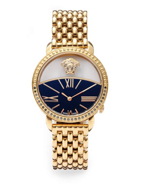 versace watch gold